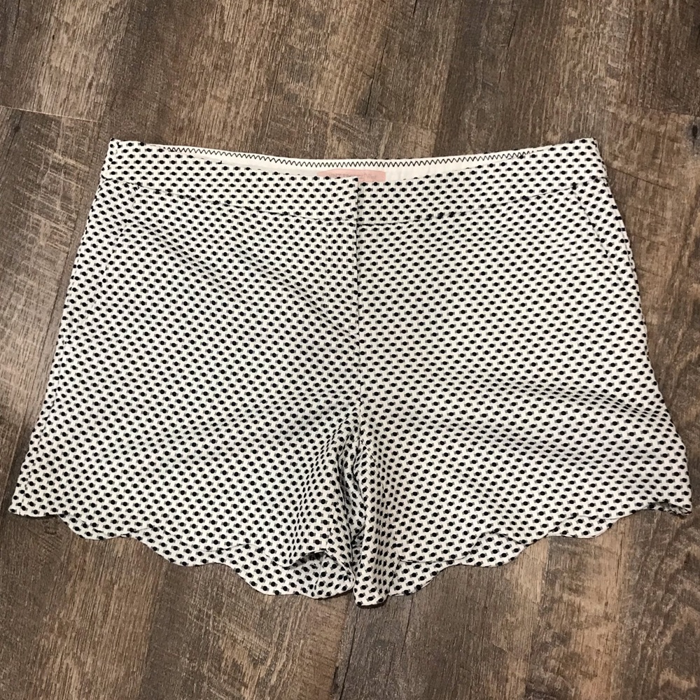 Saint Tropez West Scalloped White & Navy Shorts